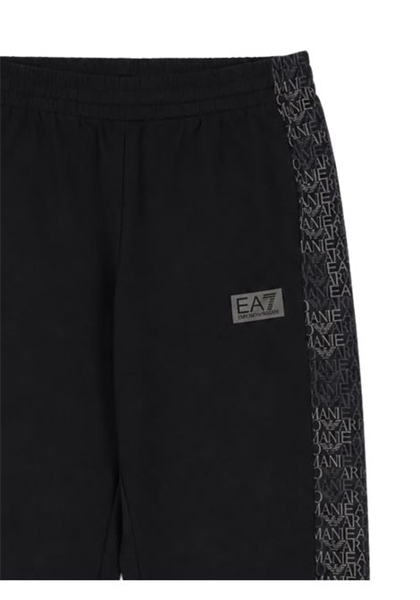 Black cotton trousers for children EMPORIO ARMANI | 7B000383NERO